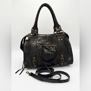 Made in Italy Vintage Style Italian Genuine Leather Bag Crossbody Shoulder Bag •